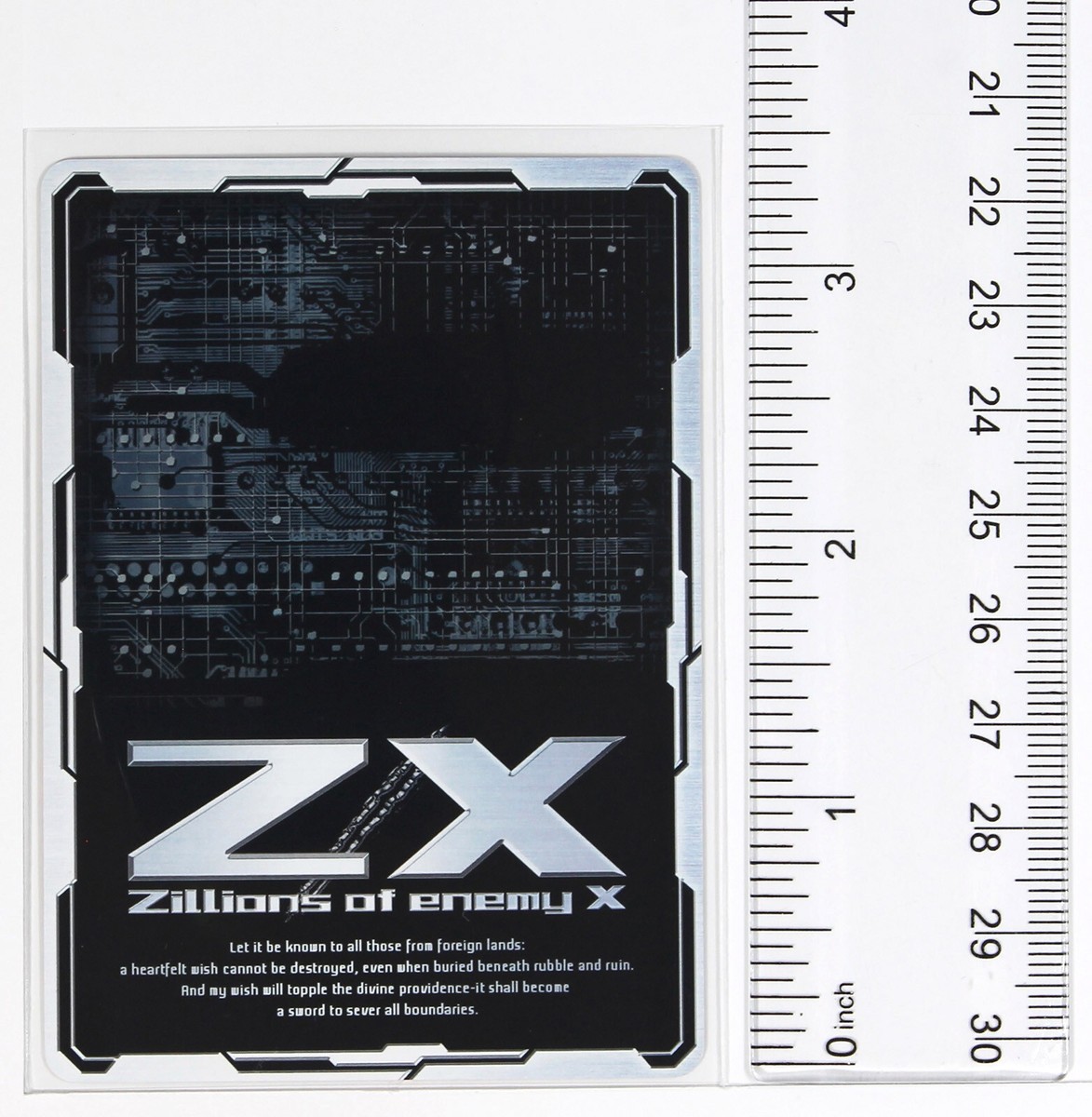 Z/X Zillions of Enemy X Holo Card TCG E08-027 R Nippon Ichi