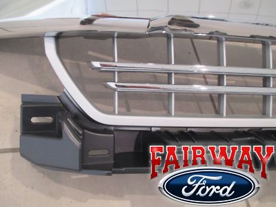 18 thru 20 F-150 OEM Ford Chrome & Mesh Grille Grille LARIAT JL3Z