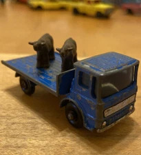 Vintage Matchbox Lesney Series No. 60 Site Hut Truck England Rare Original Cows