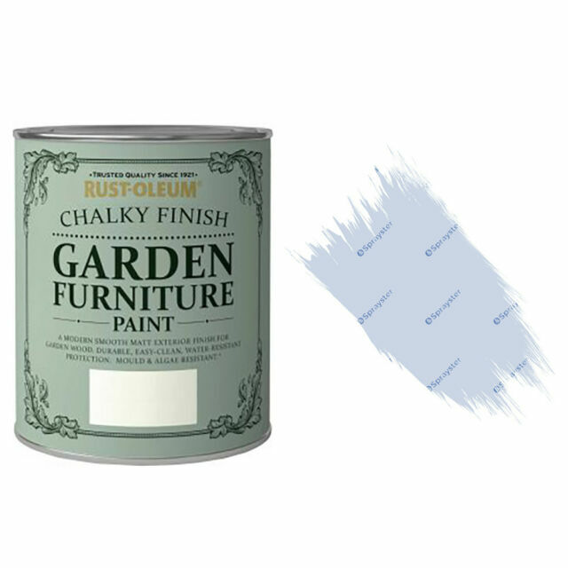 Rustolem Powder Blue Rust-Oleum 750ml Chalky Garden Furniture Paint - Powder Blue ...