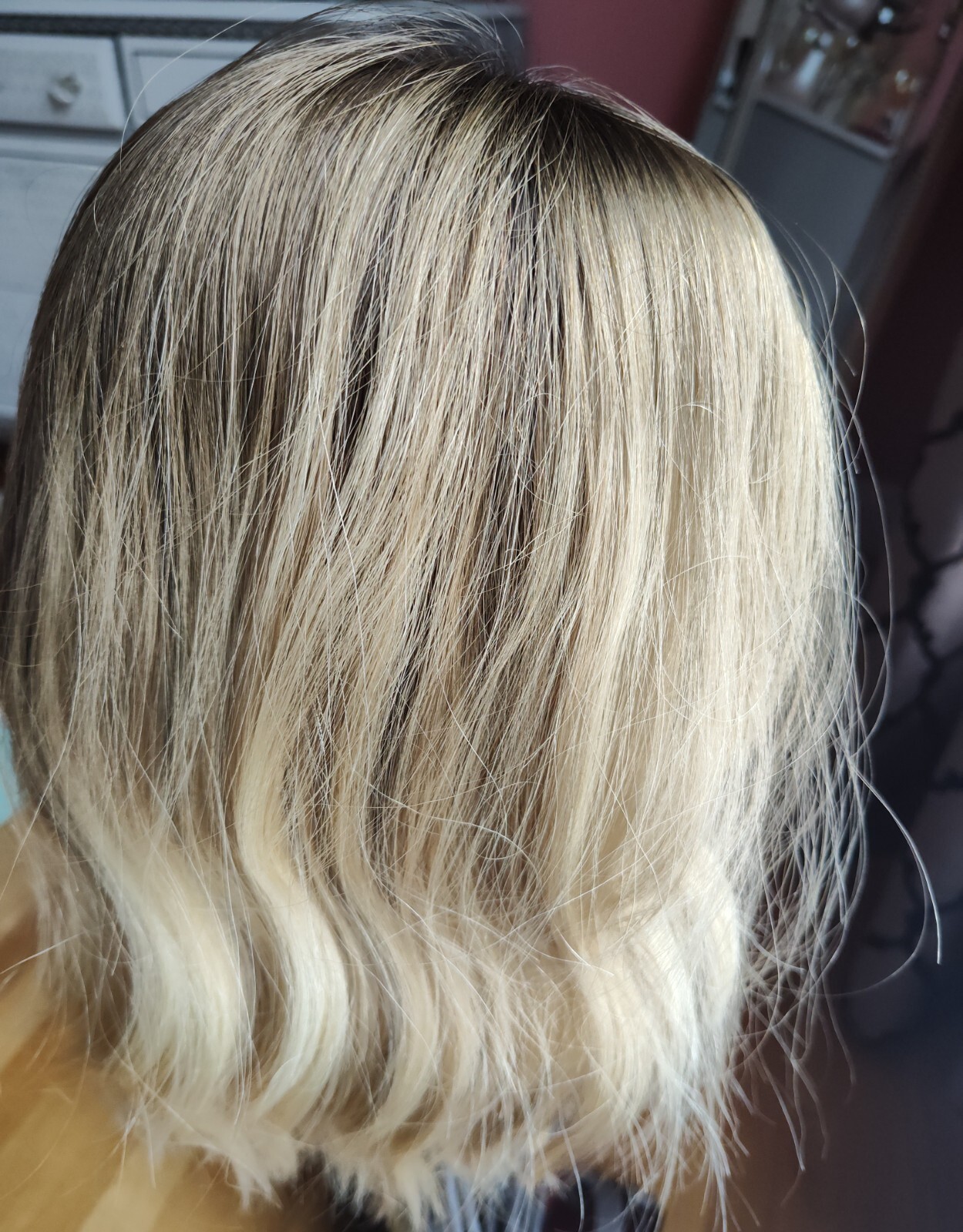 Wigs by Tiffani HUMAN HAIR TOPPER Premium SILK TOP, 8X8, 14” BLONDE