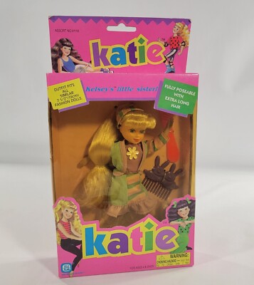 Vintage 90s Katie 7 ½'' Doll Fully Poseable Kid Kore 1996 Kelsey s Little Sister