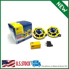 Hella H31000001 Sharptone 12v High Tone Low Tone Twin Horn Kit With Yellow Pro