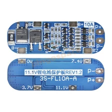 3S 10A 11.1V 12.6V Li-ion Lithium Battery BMS Packs Protection PCB Board