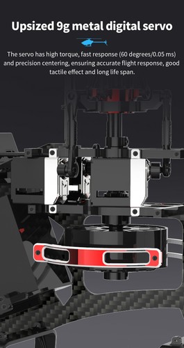 YXZNRC F280 2.4G 6CH 6 ejes giroscopio 3D sin escobillas Flybarless RC helicóptero avión - Imagen 14 de 27