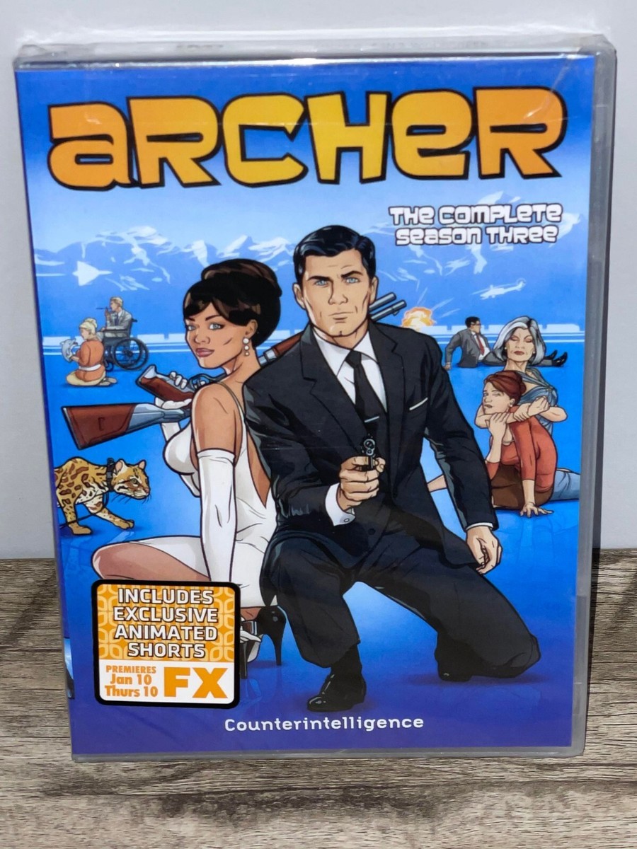 Archer the Complete Season Three 3 Third DVD 2-disc set
