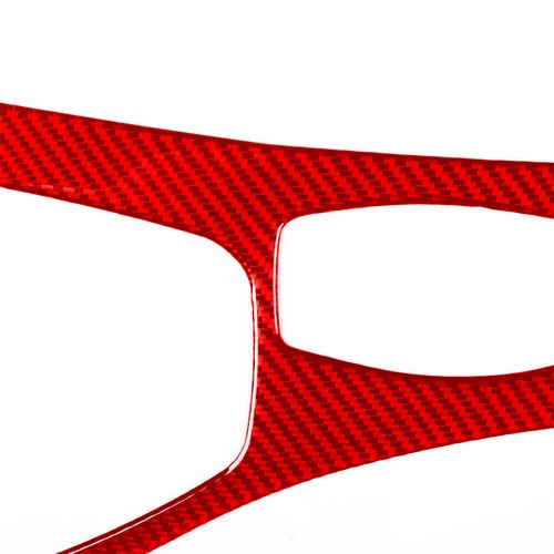 Red Carbon Fiber Central Control Gear Shift Panel Cover For BMW E93 M3 2007-13 B - Picture 9 of 13