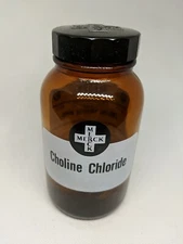 5" MERCK SODIUM ANTIQUE AMBER APOTHECARY PHARMACY MEDICINE BOTTLE VTG