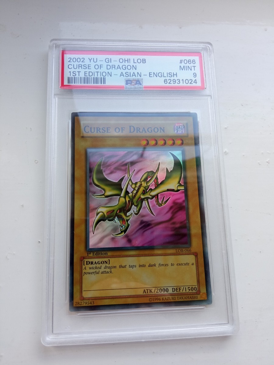Curse of Dragon LOB-066 1st Ed Legend of Blue-Eyes PSA 9 Yu-Gi-Oh