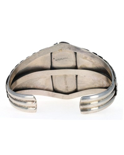 Natural Royston Turquoise Bracelet By Navajo Artist Elouise Kee - Picture 4 of 5