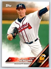 2016 Topps Pro Debut Sean Newcomb Rookie Mississippi Braves RC #51