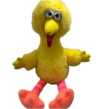 Vtg Big Bird Sesame Street 1986 Talking Pull-String PlaySkool 21  Plush TESTED
