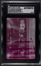 2020-21 Leaf Gretzky, McDavid, +6 Magenta Printing Plate 1/1 NHL SGC Authentic
