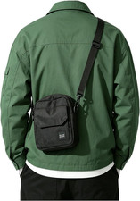 Mini Crossbody Bag Shoulder Bag for Men, Small Messenger Satchel Bag for Women