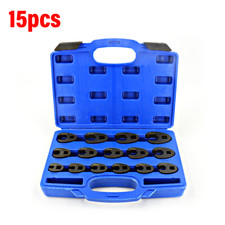 19X Metric Crowfoot Wrench Set 8-24mm 3/8" 1/2" Drive Large Crows Foot Spanner🔥