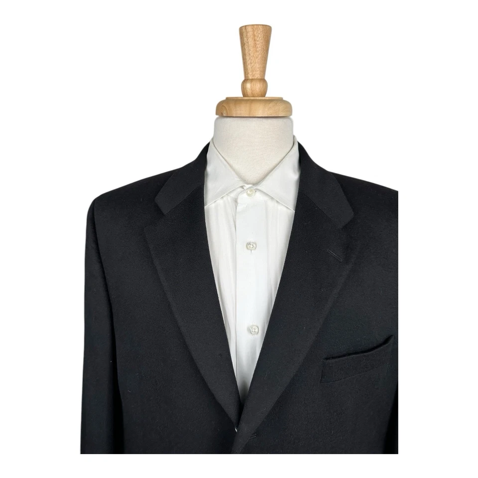 Jack Victor X Loro Piana 黑色纯重羊绒西装外套 45 码短款 — 第 2/4 张图片