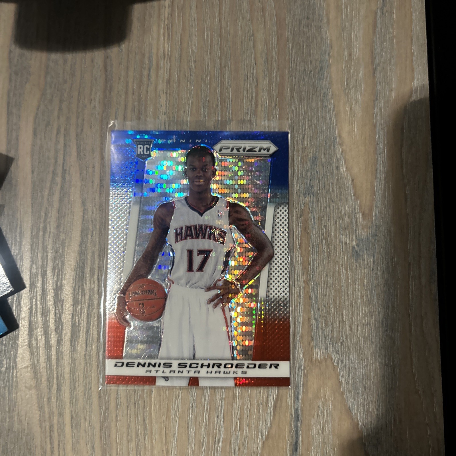 2013-14 Panini Prizm - Blue White & Red Pulsar Prizm Dennis Schroder #96 (RC)