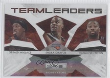 2009 Rookies & Stars Team Leaders Hologold Gerald Wallace Raymond Felton #3 1u6