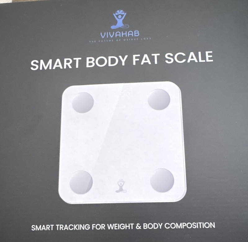 VIVAHAB Smart Body Fat Scale - track BMI Weight Muscle Mass - New open box