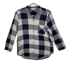 Elodie Anthropologie Women’s Button Up Plaid Shirt Size S Western Cowgirl