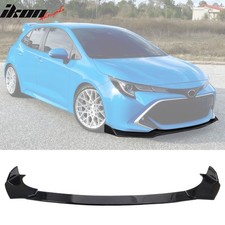 Universal A Style 3pcs Adjustable Front Bumper Lip Spoiler Splitter Gloss Black