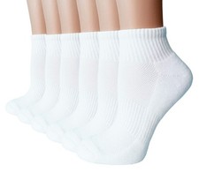 Women's Moisture Wicking Athletic Low Cut Ankle Cotton Cushion Socks Breathab...