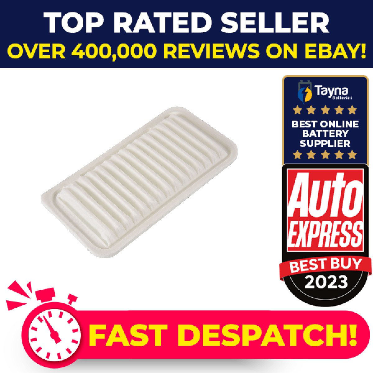 Air Filter fits LOTUS EXIGE SCC 1.8 01 to 08 2ZZ-GE Blue Print A120E6385S New
