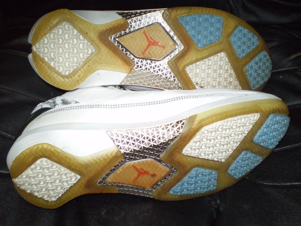 Air Jordan 22 OG 5/8 Blanco Azul Universitario 2007 Talla 14 Casi Como Nuevo: Envío Gratis Foto 2 de 4