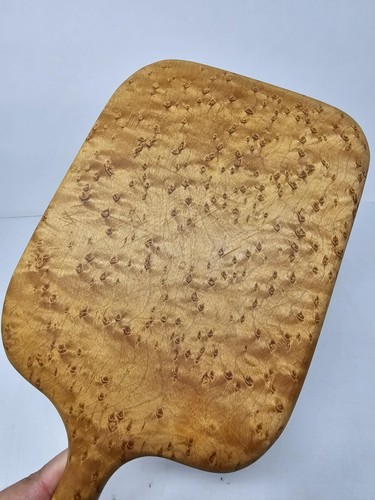 Tabla de cortar con paleta de madera de arce ojo de pájaro artesanal charcutería de queso - Imagen 5 de 9