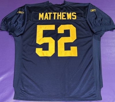 Authentic Clay Matthews #52 Green Bay Packers 1929 Throwback