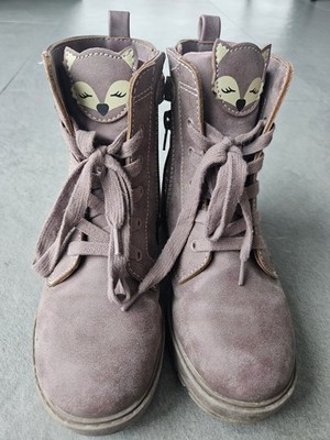 FRIBOO BOOTS STIEFEL SCHUHE GR 33 LILA MÄDCHEN TOP ZUSTAND