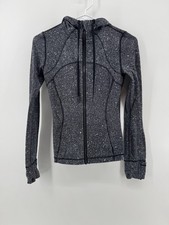 Lululemon Hooded Define Jacket Full Zip Speckle Print Athleisure Workout Size 2