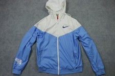 Nike Jacket Mens Medium Blue White Hooded Ful...