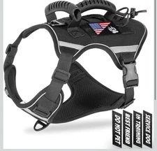 New Tactical Dog Vest,Harness for Medium Dog Reflective Easy Control Pet NO PULL