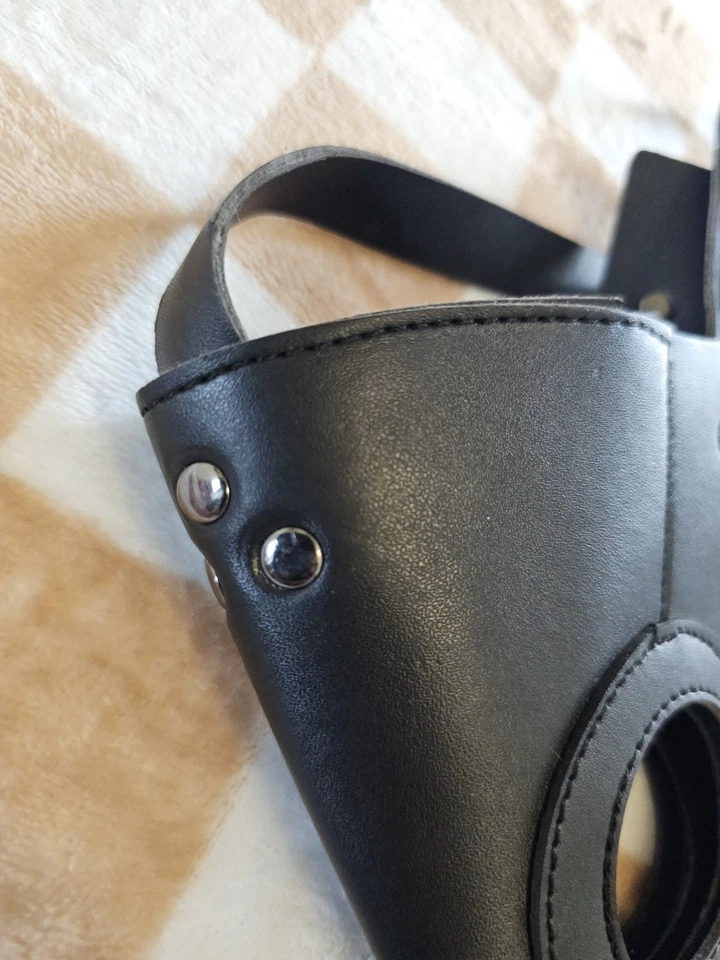 Máscara de Doctor de la Peste Boca de Pájaros Nariz Larga Pico Imitación Cuero Steampunk Juegos con disfraces Foto 4 de 4