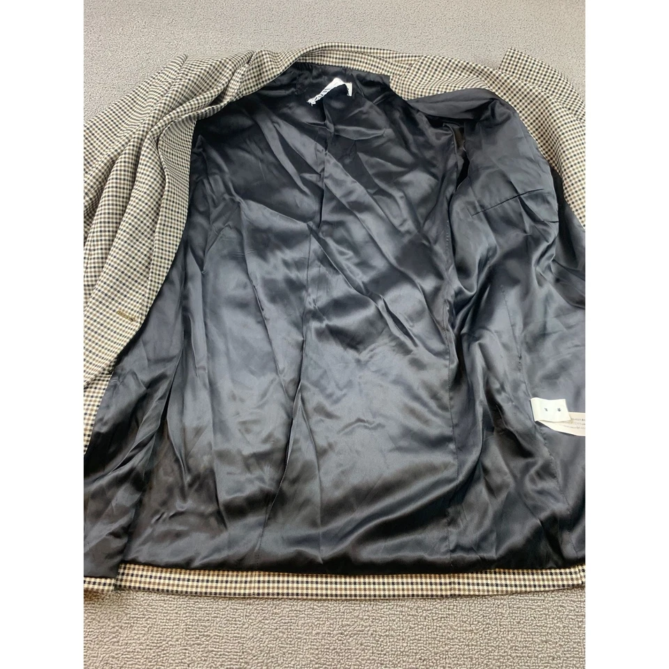 Zara Women's Large Plaid Doble Breasted Blazer Fall Winter - Image 2 of 4