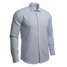Jos A Bank 1905 Dress Shirt 16-34 Slim Fit Stretch Non Iron Plaid Cotton