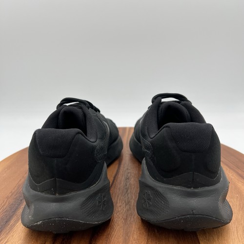 Size 7.5 Wide Nike Mens Revolution 7 Black Running Sneakers Shoes FB8501-001 - Picture 7 of 12