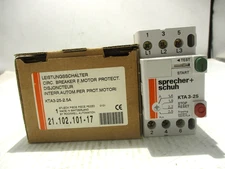 NEW SPRECHER SCHUH KTA3-25-2.5A MOTOR PROTECTOR CIRCUIT BREAKER 1.6-2.5 A