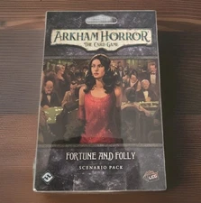 Arkham Horror The Card Game LCG- Fortune and Folly Scenario Pack, Out Of Print 