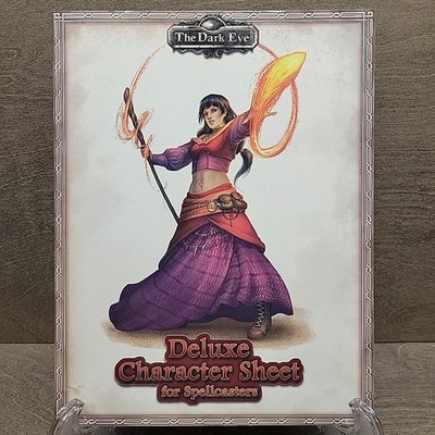 The Dark Eye Deluxe Character Sheet For Spellcasters - Ulisses Spiele US25540E