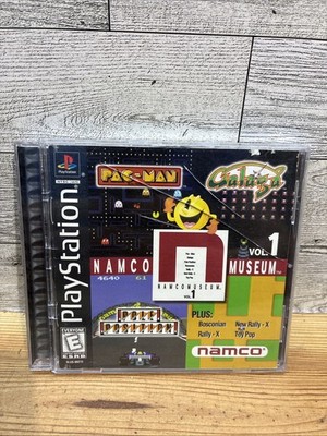 Namco Museum Volume 1 PS1 Playstation 1 Black Label CIB Complete TESTED Case C
