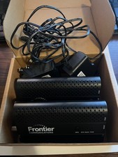 Set Of 2 Frontier FCA252 MoCa 2.5 Ethernet Network Adapters Black