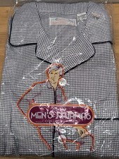 Royal Choice Pajamas VTG 1984 Graph Checkered Blue Size Med. Cotton