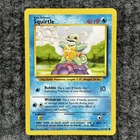 Vintage Pokemon Base Set Squirtle 63/102 Common MP Card Regular