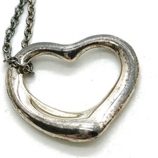 Tiffany and Co. Necklace Peretti Open Heart Silver 925 3985958
