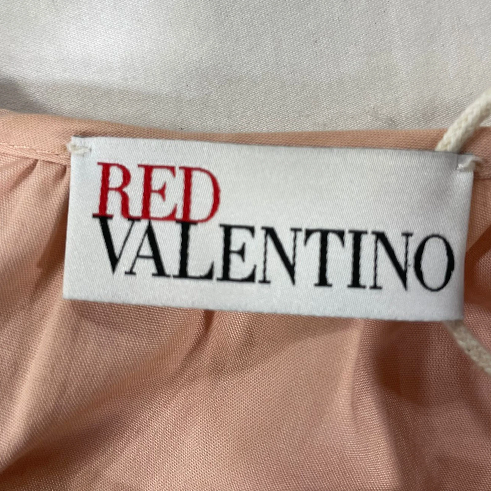 Mini abito rosso Valentino stringato in cotone rosa donna rosa taglia 44