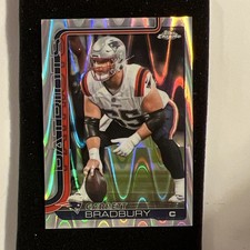 Topps Chrome 2025 Garrett Bradbury #212 raywave New England Patriots Football