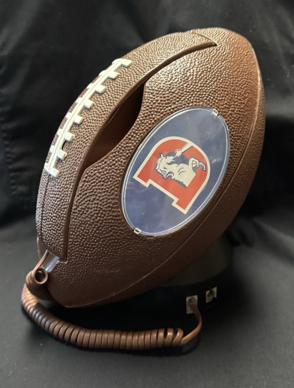 Very Rare Denver Broncos Dual Team Logos NFL Football Telephone Corded Untested