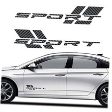 Car Sport Decal,16 Inch Vinyl Sticker Fit for All Cars Side Carbon Fiber